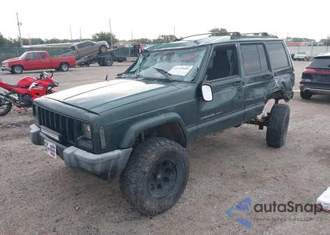 2000 Jeep Cherokee Sport из США, поврежденный, VIN 1J4FF48S3YL205435